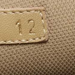 مملوكة مسبقًا Louis Vuitton Brown/Beige Suede and Canvas High Top Sneakers Size 46