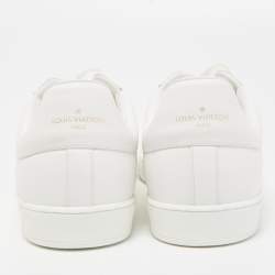 Pre Owned Louis Vuitton White/Transparent PVC and Leather Low Top Sneakers Size 41.5