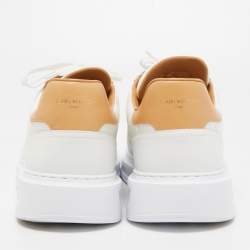 Louis Vuitton White Monogram Leather Beverly Hills Sneakers Size 44