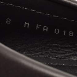 Pre Owned Louis Vuitton Black Leather Monte Carlo Loafers Size 42