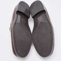 Louis Vuitton Brown Leather Hockenheim Loafers Size 40