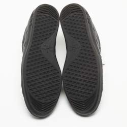 Louis Vuitton Black Leather Luxembourg Sneakers Size 45