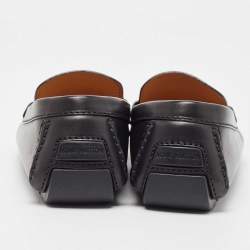 Louis Vuitton Black Leather Monte Carlo Loafers Size 40.5