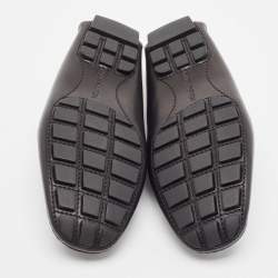Louis Vuitton Black Leather Monte Carlo Loafers Size 40.5