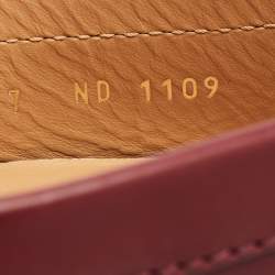 مملوكة مسبقًا Louis Vuitton Burgundy Leather Monte Carlo Loafers Size 41