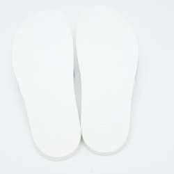 Louis Vuitton Silver Monogram Leather Mules Size 44