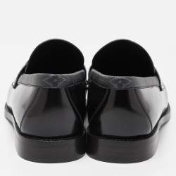 Louis Vuitton Monogram Canvas and Leather Major Loafers Size 43
