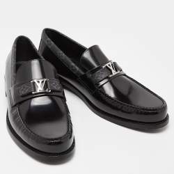 Louis Vuitton Monogram Canvas and Leather Major Loafers Size 43