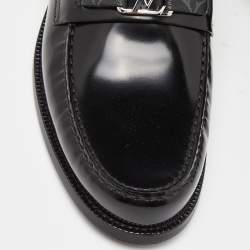 Louis Vuitton Monogram Canvas and Leather Major Loafers Size 43