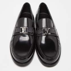 Louis Vuitton Monogram Canvas and Leather Major Loafers Size 43