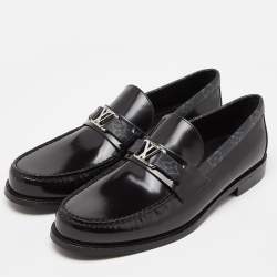 Louis Vuitton Monogram Canvas and Leather Major Loafers Size 43