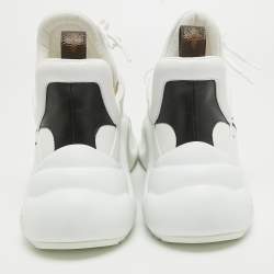 Pre Owned Louis Vuitton White/Black Leather Archlight Sneakers Size 41