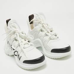 Pre Owned Louis Vuitton White/Black Leather Archlight Sneakers Size 41