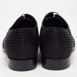 Louis Vuitton Black Petit Damier Fabric Solferino Derby Size 42