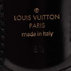 Pre Owned Louis Vuitton Black Petit Damier Fabric Solferino Derby Size 42.5