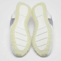 Louis Vuitton White/Iridescent Leather and PVC Run Away Sneakers Size 39