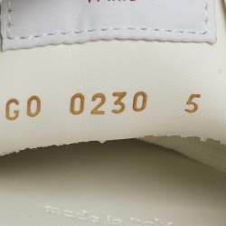 Louis Vuitton White/Iridescent Leather and PVC Run Away Sneakers Size 39