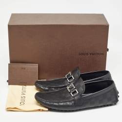 Louis Vuitton Black Leather Hockenheim Loafers Size 40