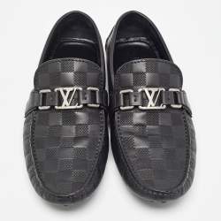 Louis Vuitton Black Leather Hockenheim Loafers Size 40