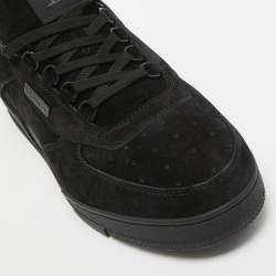 Louis Vuitton Black Suede LV Trainer Sneakers Size 45