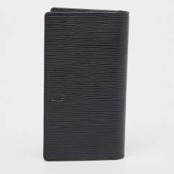 Pre Owned Louis Vuitton Black Epi Leather Pocket Agenda Cover