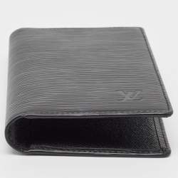 Pre Owned Louis Vuitton Black Epi Leather Pocket Agenda Cover