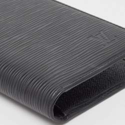 Pre Owned Louis Vuitton Black Epi Leather Pocket Agenda Cover