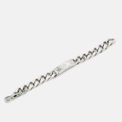 Louis Vuitton Monogram Silver Tone Chain Bracelet