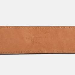 Pre Owned Louis Vuitton Monogram Canvas LV Initiales Belt 90CM