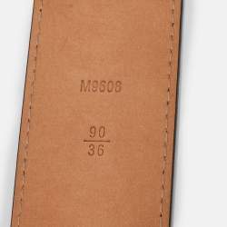 Pre Owned Louis Vuitton Monogram Canvas LV Initiales Belt 90CM