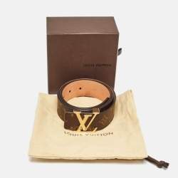Pre Owned Louis Vuitton Monogram Canvas LV Initiales Belt 90CM