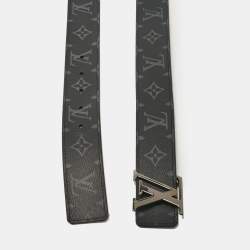 Pre Owned Louis Vuitton Monogram Eclipse Canvas LV Initiales Belt 110 CM