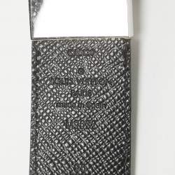 مملوكة مسبقًا Louis Vuitton Damier Graphite Canvas and Taiga Leather Inventeur Reversible Belt 95 CM