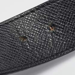 مملوكة مسبقًا Louis Vuitton Black Leather LV Initiales Belt 100CM