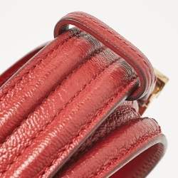 Louis Vuitton Red Leather Pandora Belt 90CM