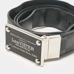 Louis Vuitton Damier Graphite Canvas Inventeur Reversible Belt 120 CM