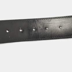 Pre Owned حزام لوي فيتون إينشيالز LV كانفاس دامييه غرافيت 95 سم