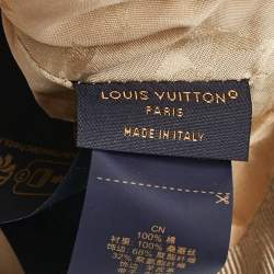 Pre Owned Louis Vuitton Beige Monogram Cotton and Leather First Cap 