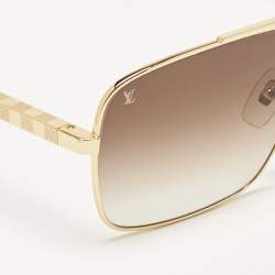 Louis Vuitton Gold/Brown Gradient Z0259U Altitude Sunglasses 