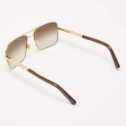 Louis Vuitton Gold/Brown Gradient Z0259U Altitude Sunglasses 