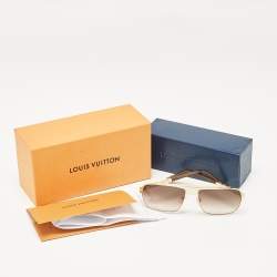 Louis Vuitton Gold/Brown Gradient Z0259U Altitude Sunglasses 