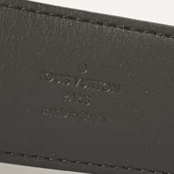 مملوكة مسبقًا  حزام لوي فيتون إينشيالز LV كانفاس دامييه غرافيت 95 سم