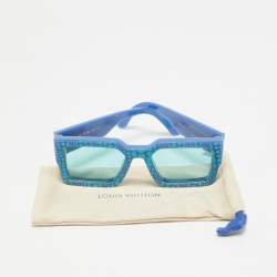 Pre Owned Louis Vuitton x  Yayoi Kusama Blue Z1905W LV Clash Pumpkin Sunglasses