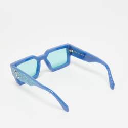 Pre Owned Louis Vuitton x  Yayoi Kusama Blue Z1905W LV Clash Pumpkin Sunglasses