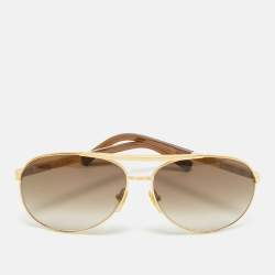 Louis Vuitton Brown Gradient Z0339U Attitude Pilote Aviator Sunglasses