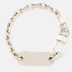 Louis Vuitton Silver Tone Chain Bracelet