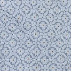 Pre Owned Louis Vuitton Blue Patterned Silk Tie
