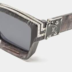 Louis Vuitton Anthracite Grey Marble Z1326E 1.1 Millionaires Sunglasses