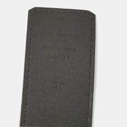 مملوكة مسبقًا Louis Vuitton Black/Dark Brown Leather LV Initiales Reversible Belt 100CM