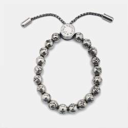 Louis Vuitton Monogram Beads Silver Tone Bracelet